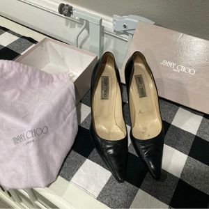 Jimmy Choo Kid Black High Heels size 41 1/2 (fits US size 10).